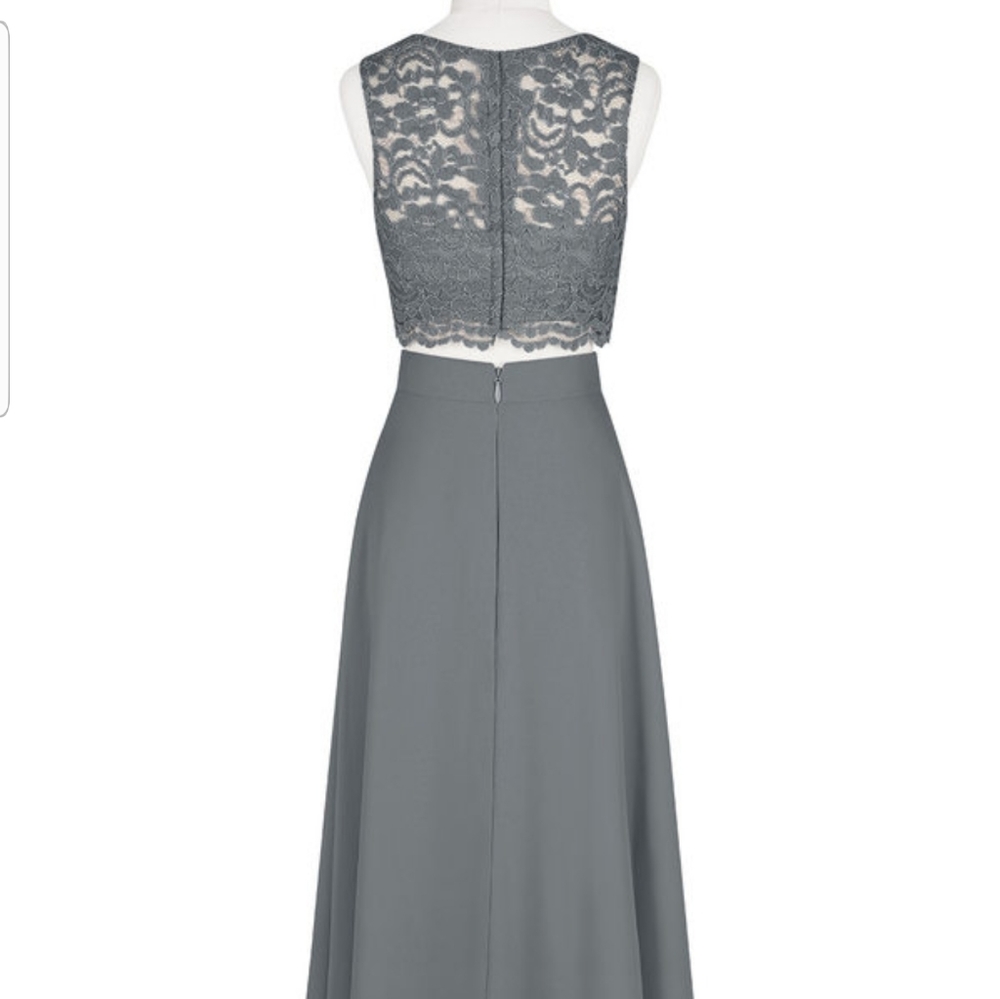 Scoop Neck Floor-Length Chiffon